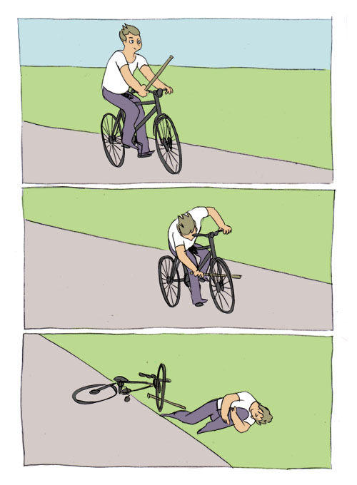 Free Bike-Fall.jpg meme template