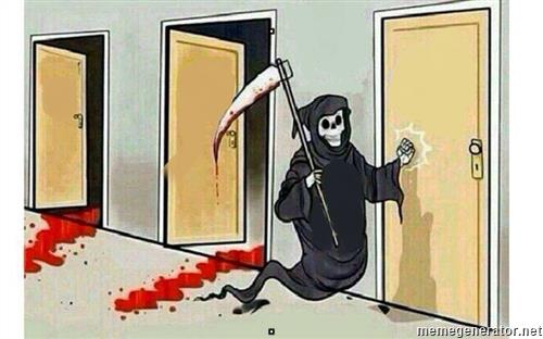 Free death-door-knock.jpg meme template